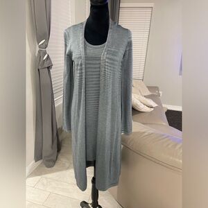 Missoni Two Piece wool blend Knit Set / sleeveless dress & long cardigan 38